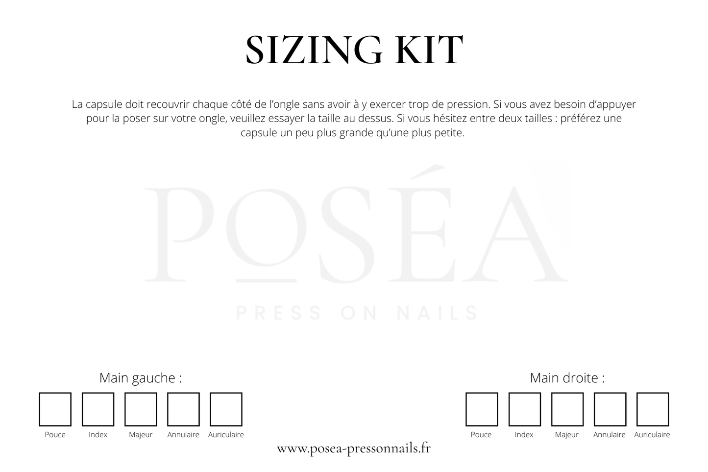 SIZING KIT